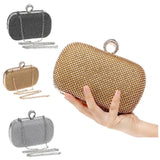 Bling Bling Chain Shoulder Bag Evening Clutch for Wedding Party