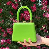 Vintage Mini Box Hand Bag Clutch Crossbody Purse