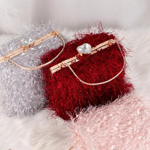 Women's Box Chain Shoulder Evening Bag Clutch Box Bag
