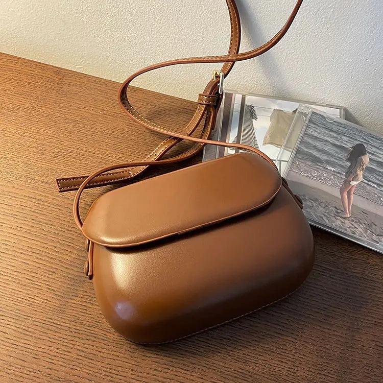 Summer Vintage Red Saddle Bag Cross-body Bag for Women