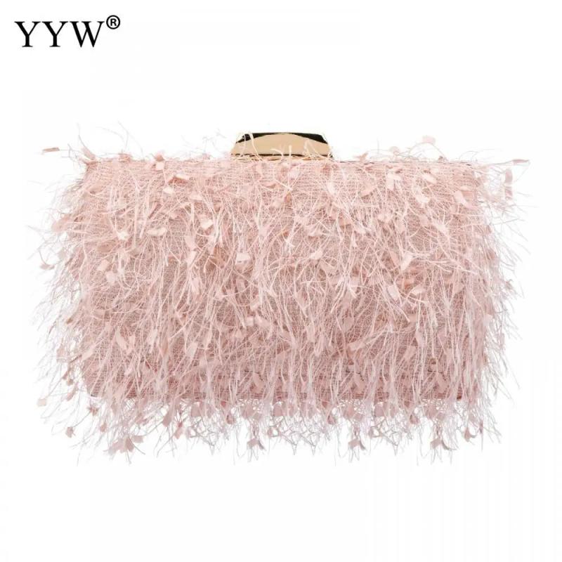 Women's Tassel Clutch Purse Evening Bag Wedding Banquet Handbag