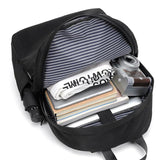 Casual Men's Business Backpack Nylon Solid Large Capacity Student Schoolbag