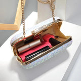 Women Wedding Clutches Evening Handbag with Chains