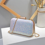 Women Wedding Clutches Evening Handbag with Chains