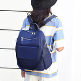 Oxford Cloth Women Backpack Multi-pocket Shoulder Bags