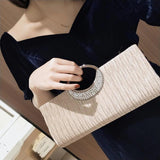 Princess Banquet Handbag Wrinkled Women's Bag