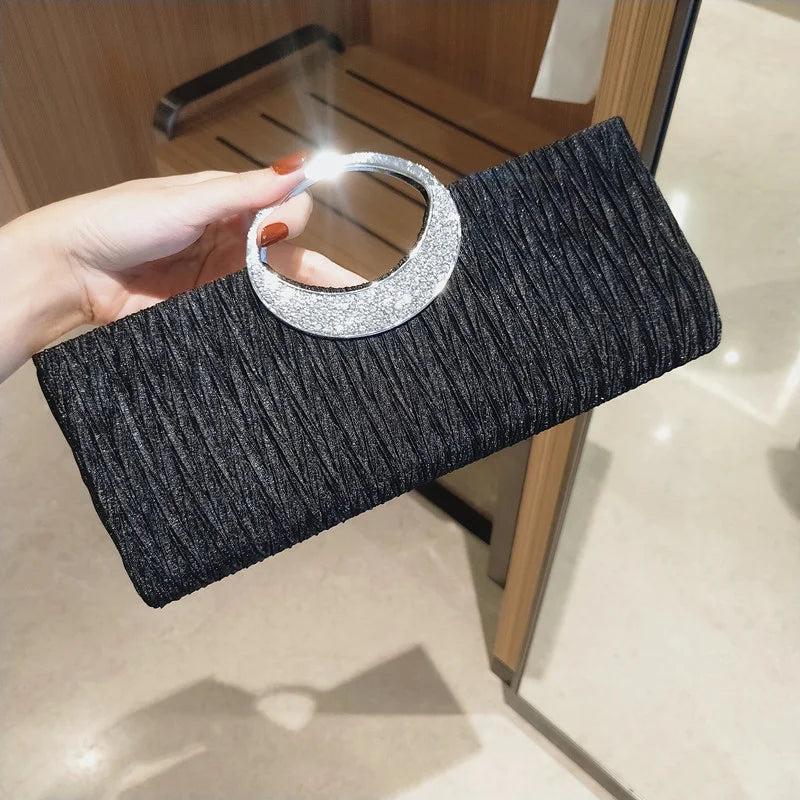 Princess Banquet Handbag Wrinkled Women's Bag