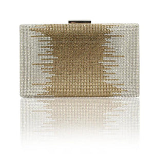 Pocket Frame Clutches Women Diamond Crown Flash Powder Bag