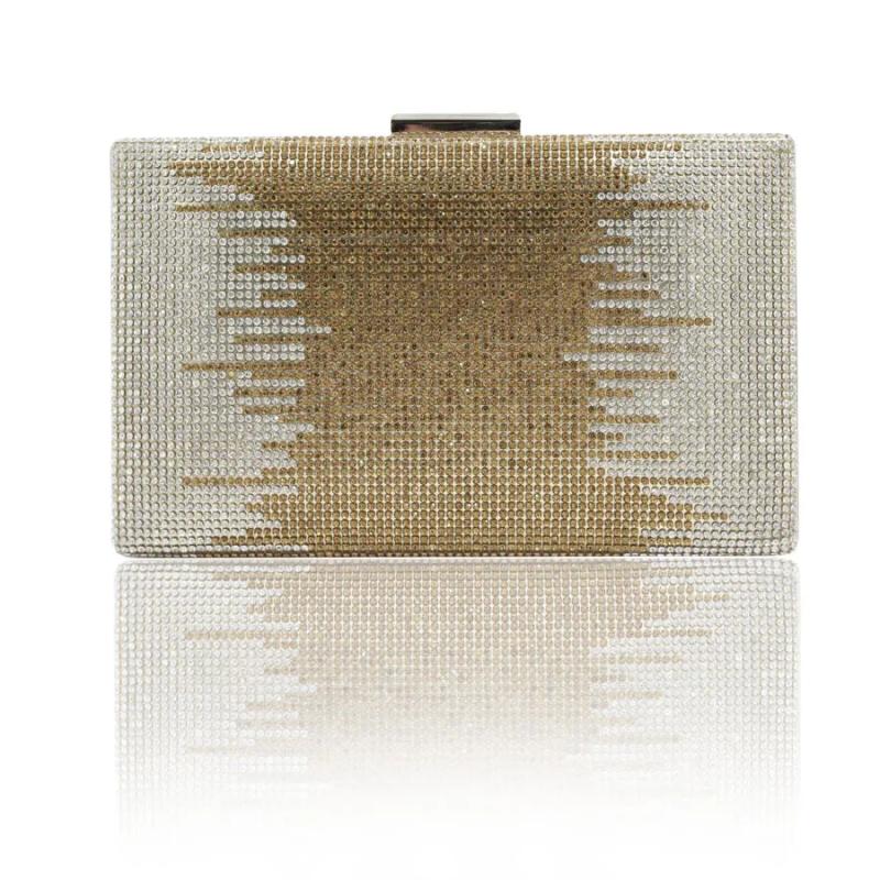 Pocket Frame Clutches Women Diamond Crown Flash Powder Bag