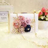 112217 Female Flowers Wedding Bag Lady Minaudiere Bag
