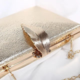 Mini Clutches Bag Colors Phone Leaf Evening Bag Purse Chain Messenger Bag
