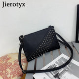 Skull Embossed Shoulder Bag Envelop Clutch Bag