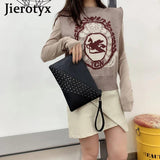 Skull Embossed Shoulder Bag Envelop Clutch Bag