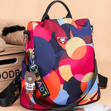 Anti Theft Women Backpack Durable Oxford Style Cloth School Backpack
