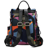 Anti Theft Women Backpack Durable Oxford Style Cloth School Backpack