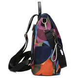 Anti Theft Women Backpack Durable Oxford Style Cloth School Backpack