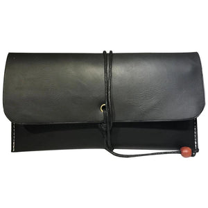 Vintage Leather Envelope Clutch for Women, Evening Party Bag