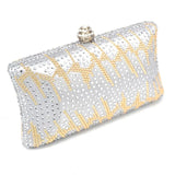 Silver Crystal Evening Clutch Bag Wedding Party Bag Mini Handbags