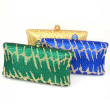 Silver Crystal Evening Clutch Bag Wedding Party Bag Mini Handbags