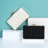 Women Clutches Bag Wedding Party Woven Evening Handbag