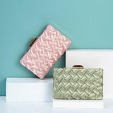 Women Clutches Bag Wedding Party Woven Evening Handbag