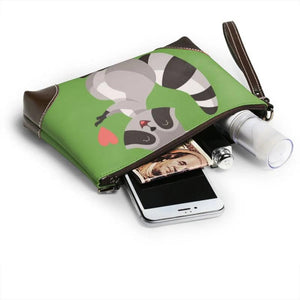 Raccoon Wallet Women Female PU Leather Purse
