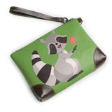 Raccoon Wallet Women Female PU Leather Purse