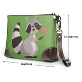 Raccoon Wallet Women Female PU Leather Purse