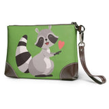 Raccoon Wallet Women Female PU Leather Purse