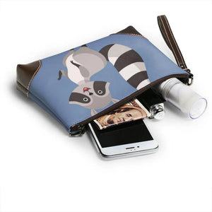 Women Clutch Wallet Raccoon Wallet Female Purse Lady Purses