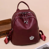 Women Travel Backpack High Soft PU Leather Women Backpack Girls School Backpack