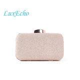 LuxEcho Rhinestone Chain Bride Wedding Purse Evening Clutch
