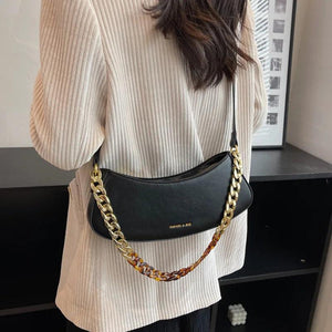 Vintage Acrylic Chain Underarm Bag Party Clutch Shoulder Messenger Bag