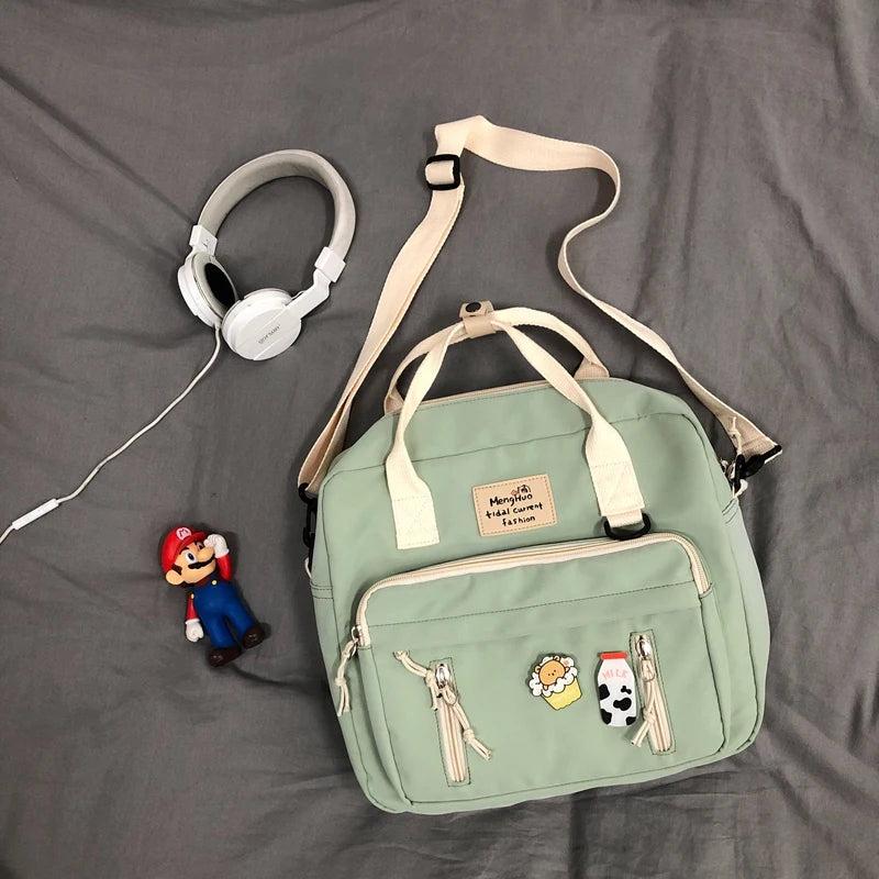 DCIMOR Multifunctional Backpack Teenage Girl Travel Bag Small Schoolbag