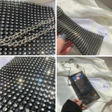 Flash Women Shoulder Bag Full Diamonds Lady Crossbody Bag Chain Diagonal Handbag