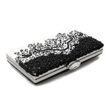 PU Women Diamonds Evening Clutches Embroidery Handbags