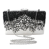PU Women Diamonds Evening Clutches Embroidery Handbags