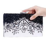PU Women Diamonds Evening Clutches Embroidery Handbags