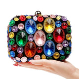 Acrylic Crystal Beaded Bag Chain Shoulder Small Purse Wedding Party Evening Bags