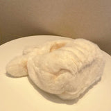 Women's Bowknot Wool Shoulder Bag 8S036