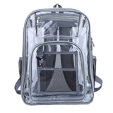 PVC Waterproof Student Backpack High Capacity School Bags Couple Travel