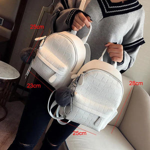 Mini Backpacks Women PU Leather Small Backpack Female Back Pack Backpacks For Te