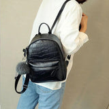 Mini Backpacks Women PU Leather Small Backpack Female Back Pack Backpacks For Te