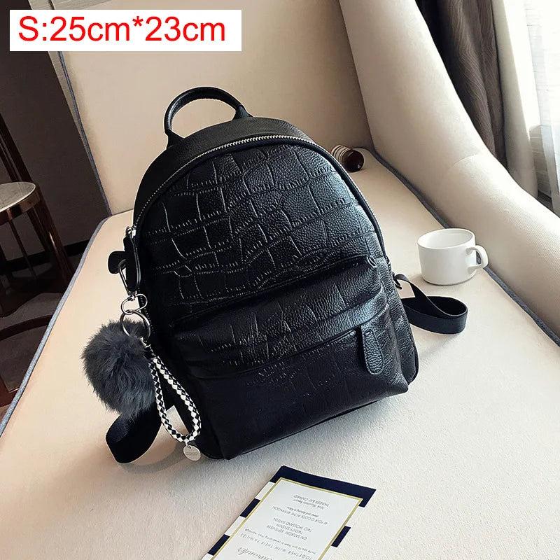 Mini Backpacks Women PU Leather Small Backpack Female Back Pack Backpacks For Te