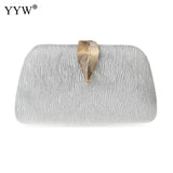 Small Clutch Purses for Women Wedding Evening Party Handbags Leaves Clasp