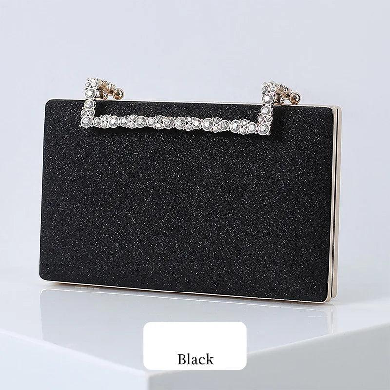Glitter Party Dinner Bag Diamond Ornaments Bridal Small Square Bag