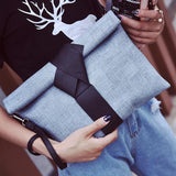 Panelled Women Envelope Clutch Bag for Party Evening Bag