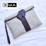 Panelled Women Envelope Clutch Bag for Party Evening Bag
