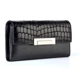 Women Wallets Leather High Long Clutch Cowhide Wallet Female Purse
