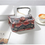 Alirattan Snake Pattern Chain Shoulder Messenger Bag
